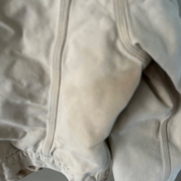 Men's Carhartt Lined Jean Jacket with Corduroy Collar Cream - Picture 8 of 8